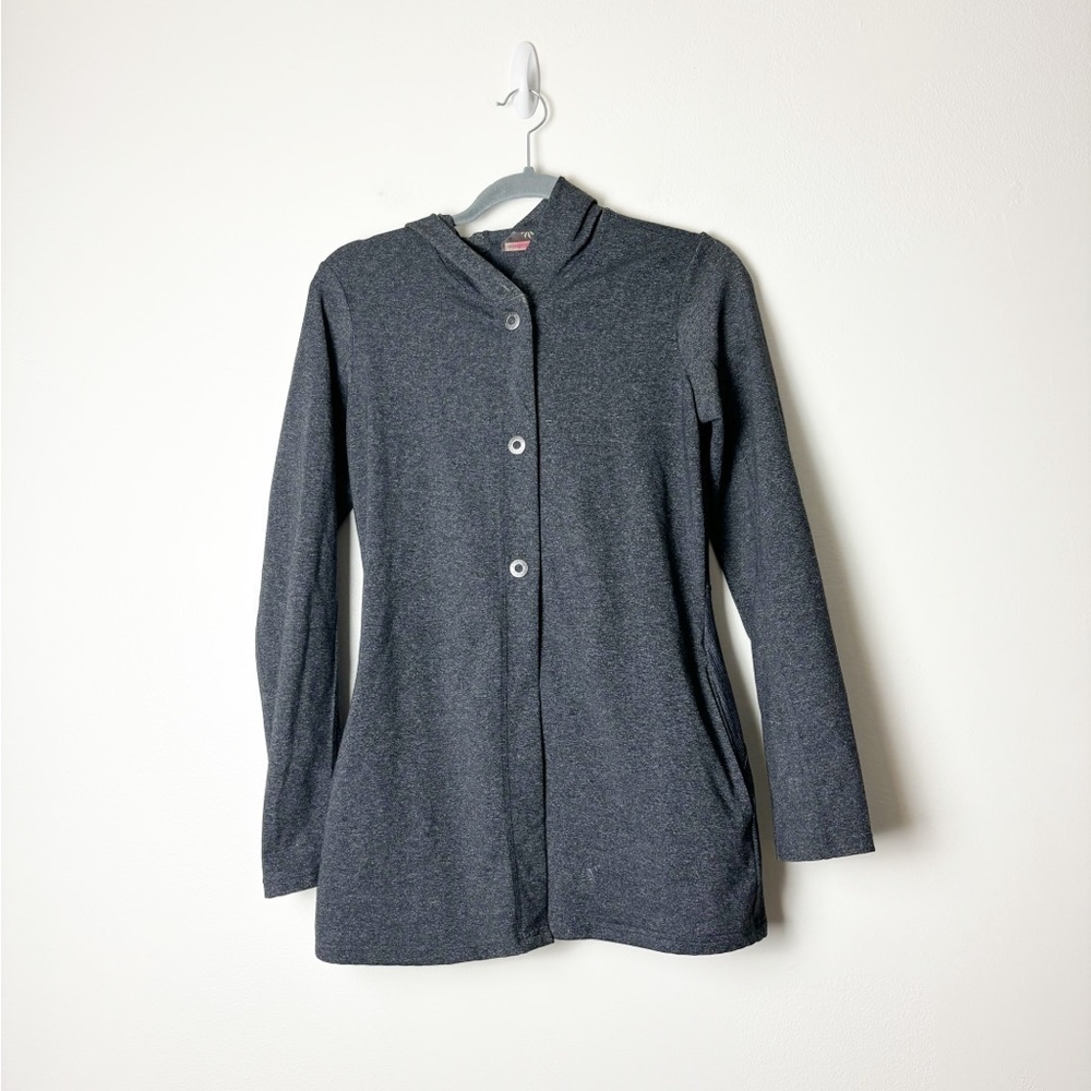 ATHLETA • Women’s Zenith Wrap Long Jacket Cardigan Grey Yoga Size XS